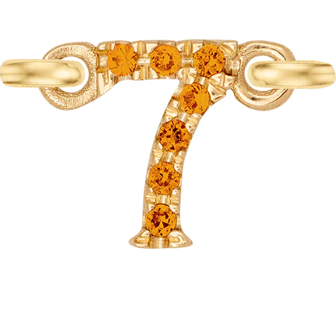 Yellow Gold, Orange Sapphire Number - Image 10
